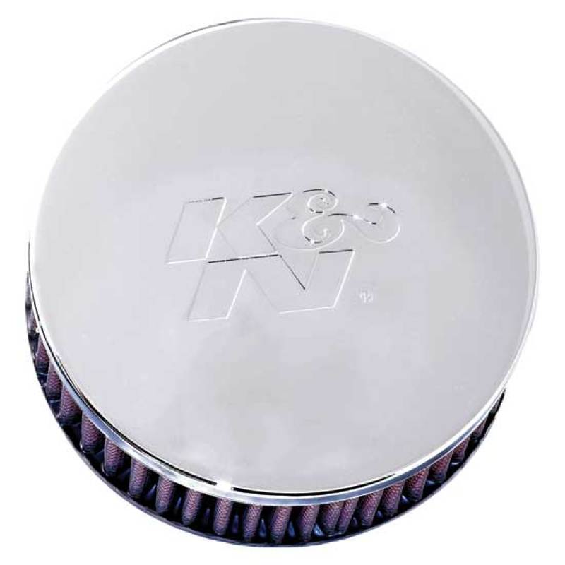 K&N Universal Chrome Filter 2.438in Flange ID x 5.125in OD x 2in H K&N Engineering Air Filters - Universal Fit