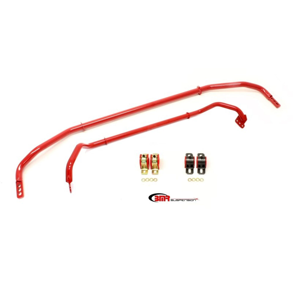 BMR 2012 5th Gen Camaro Front & Rear Sway Bar Kit w/ Bushings - Red SB037R