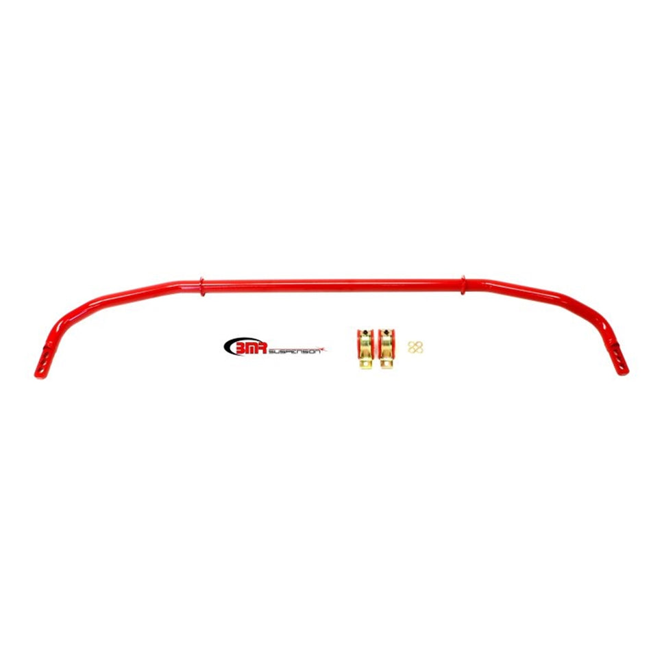 BMR 12-15 5th Gen Camaro Rear Hollow 32mm Adj. Sway Bar Kit w/ Bushings - Red SB033R