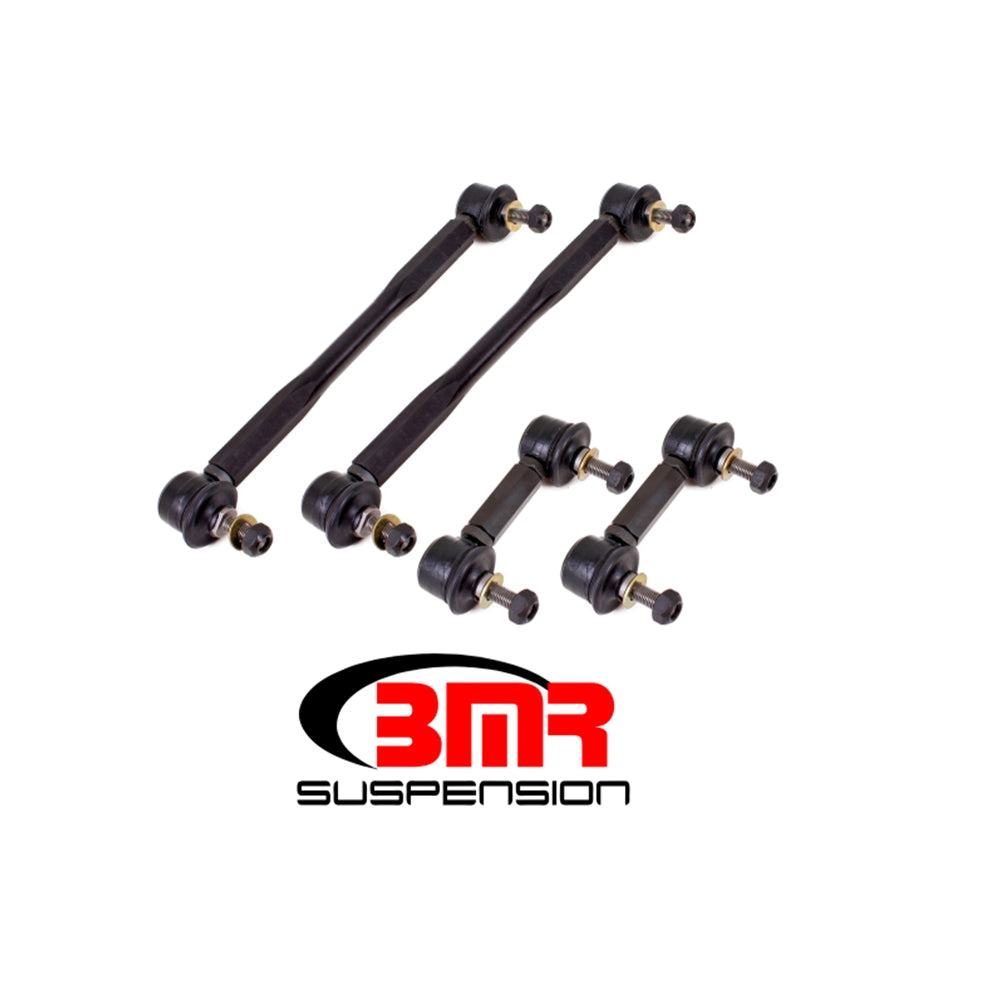 BMR 14-17 Chevy SS Front and Rear Sway Bar End Link Kit - Black ELK007