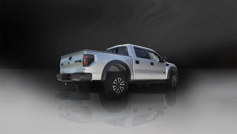 Corsa 2011-2014 Ford F-150 Raptor 6.2L V8 Black Sport Cat-Back Exhaust CORSA Performance Catback