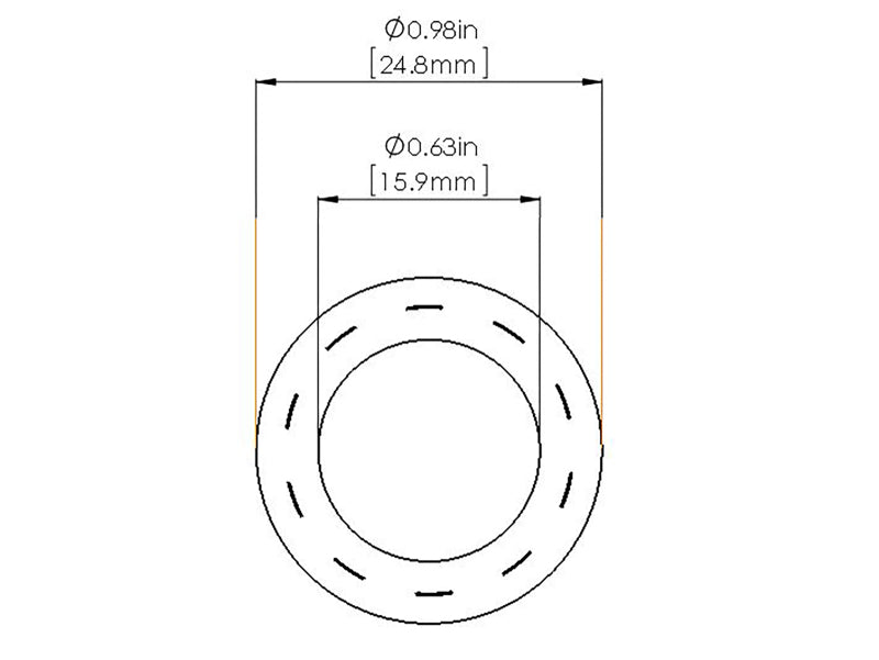 aFe Magnum FORCE Replacement Fuel Hose 5/8 IN ID x 36 IN L