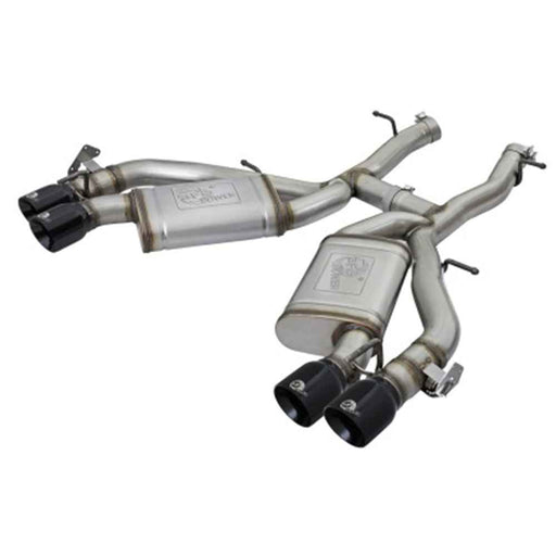 aFe MACHForce XP 3in 304 SS Axle-Back Exhaust Dual Exhaust (NPP) w/ Black Tips 16-17 Camaro SS V8 49-34068-B aFe