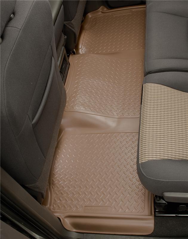 Husky Liners 00-02 Ford F-150 Super Crew Cab Classic Style 2nd Row Tan Floor Liners Husky Liners Floor Mats - Rubber