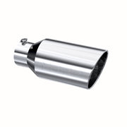 MBRP Universal Tip 8in OD Rolled End 5in Inlet 18in Length T304 MBRP Steel Tubing