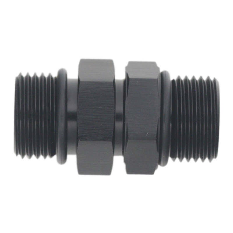 DeatschWerks 8AN ORB Male to 8AN ORB Male Swivel Adapter - Anodized Matte Black DeatschWerks Fittings