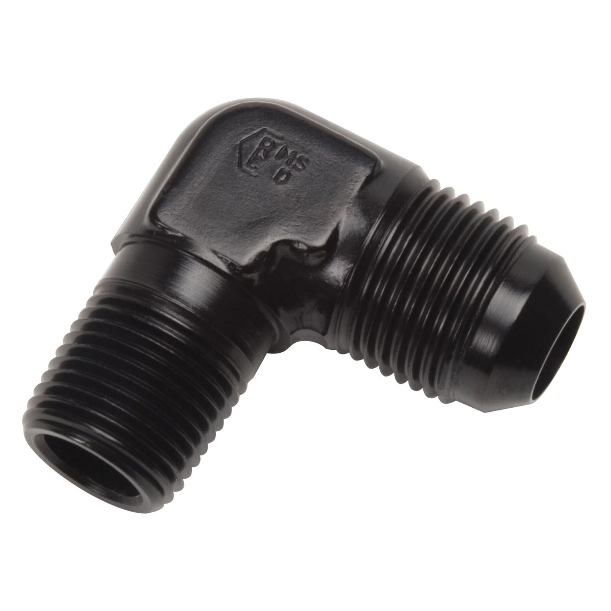 12AN 90 Degree Flare To 1/2" Pipe Adapter Fitting With Black Finish RUSSELL Autoparts