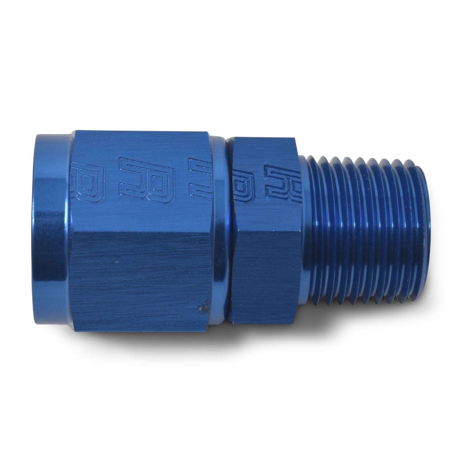 12AN  Female To 1/2" Male NPT Fitting With Blue Finish