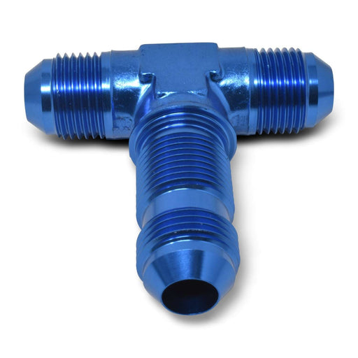 12AN Flare Bulkhead Tee Adapter Fitting With Blue Finish RUSSELL Autoparts