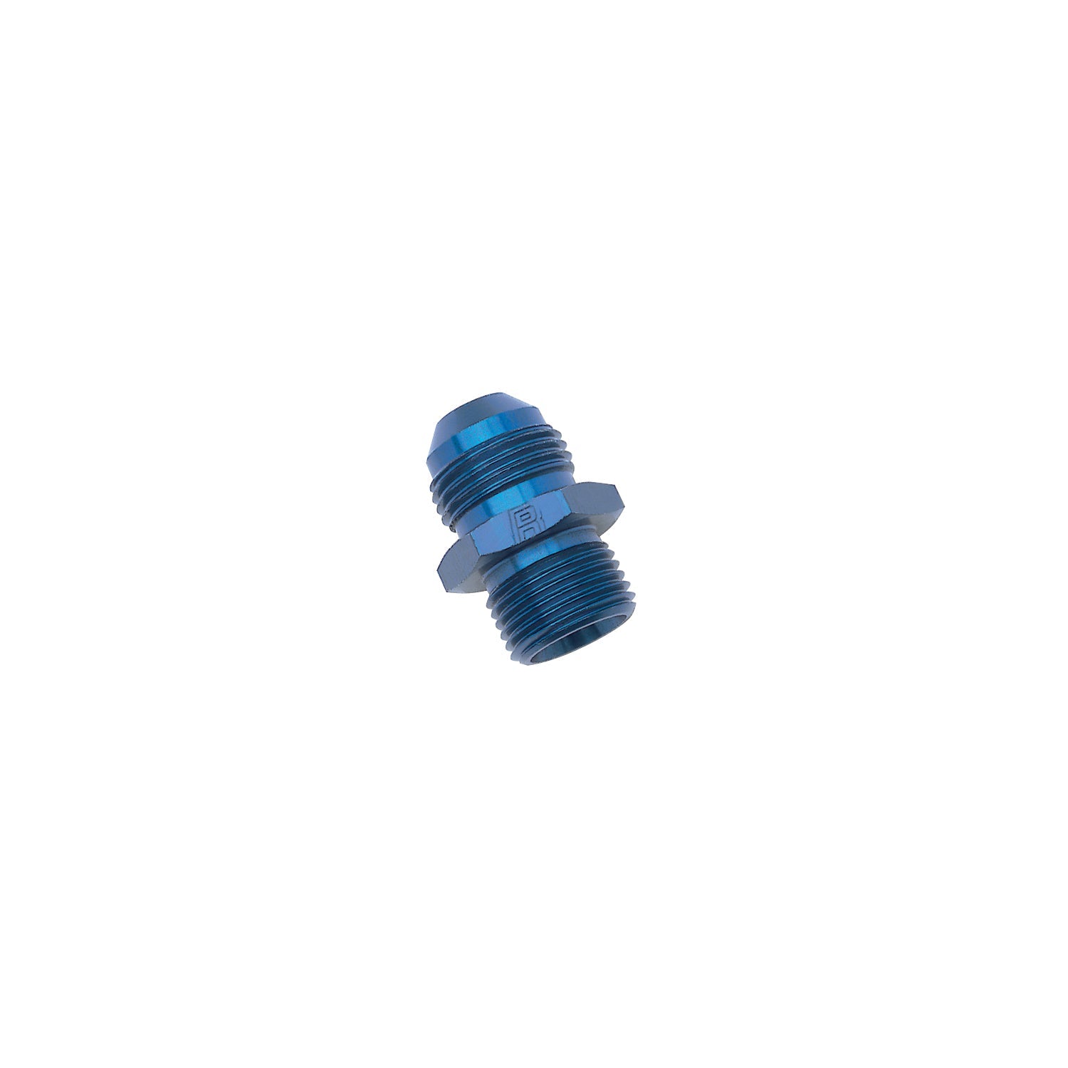 12AN Flare To 20mm X 1.5 Metric Adapter Fitting With Blue Finish