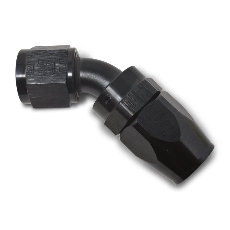 12AN ProClassic 45 Degree Hose End With Black Finish RUSSELL Autoparts