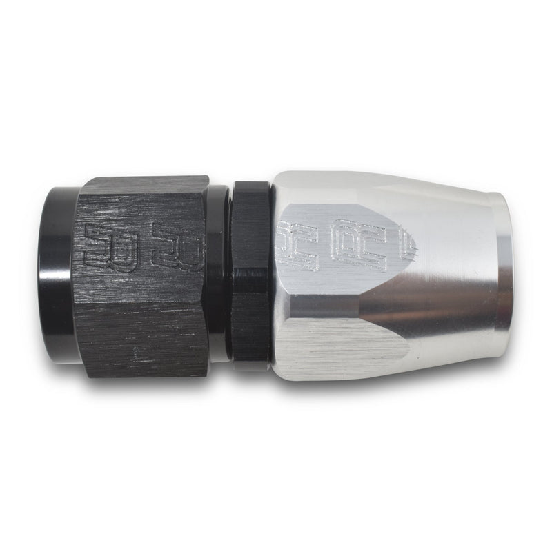 12AN ProClassic Straight Hose End With Black/Silver Finish RUSSELL Autoparts