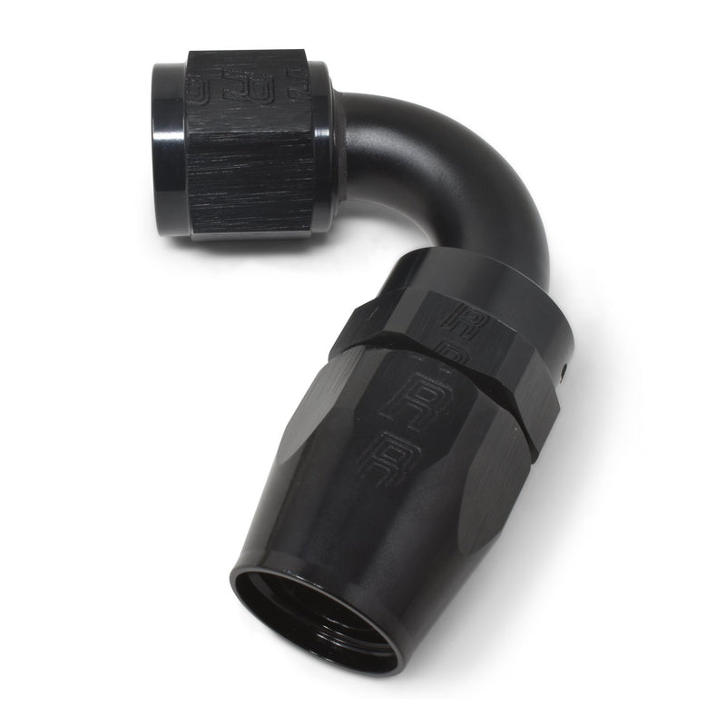 12AN ProClassic Swivel 120 Degree Tight Radius Hose End With Black Finish RUSSELL Autoparts