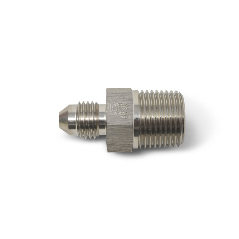 12AN Straight Flare To 1/2" Pipe Adapter Fitting With Endura Finish RUSSELL Autoparts