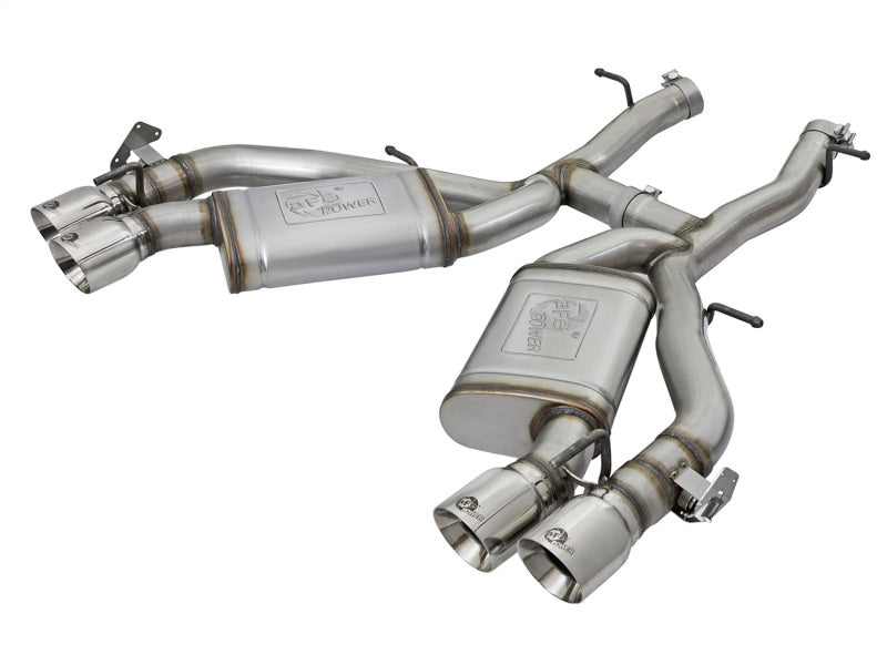 aFe MACHForce XP 3in 304 SS Axle-Back Dual Exhaust (NPP) w/ Polished Tips 16-17 Camaro SS V8-6.2L aFe Axle Back