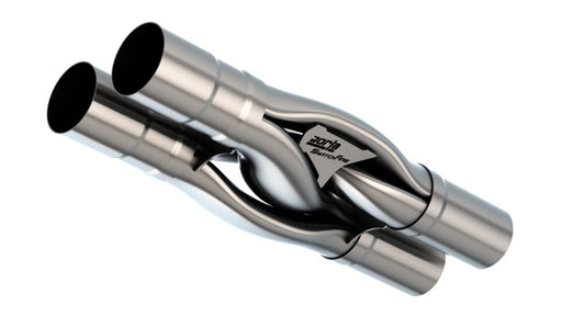Borla Universal Hydroformed Switchfire X-Pipe 3in ID 3in OD Outlets W/O Notches Borla X Pipes