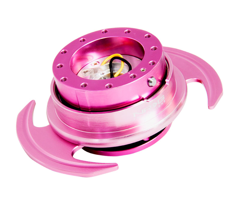 NRG Quick Release Kit Gen 3.0 - Pink Body / Pink Ring w/Handles NRG Quick Release Adapters