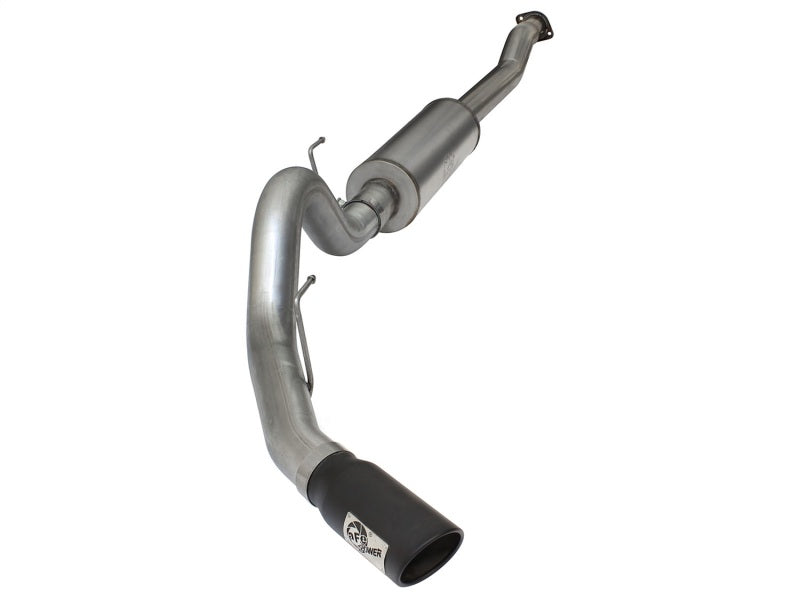 aFe MACHForce XP SS Exhaust 4in Cat-Back w/ Black Tip 2015 Ford F-150 EcoBoost V6 2.7/3.5Ltt aFe Catback