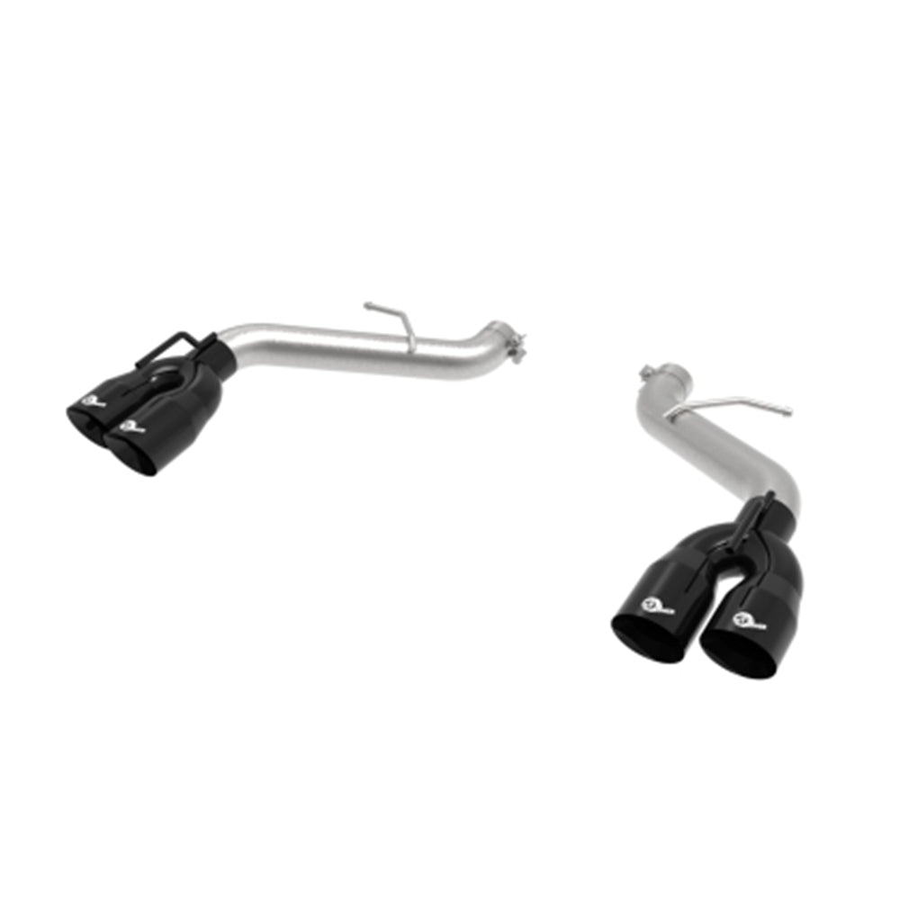 aFe POWER MACH Force-Xp 3in Axle-Back Exhaust 16-20 Chevrolet Camaro SS V8 6.2L w/o Mufflers - Black 49-44119NM-B