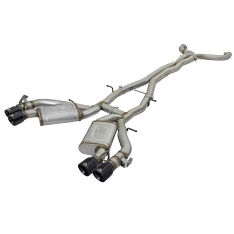 aFe MACHForce XP 3in 304 SS Cat-Back Dual Exhaust w/ Black Tips 16-17 Chevy Camaro SS V8-6.2L 49-34069-B aFe