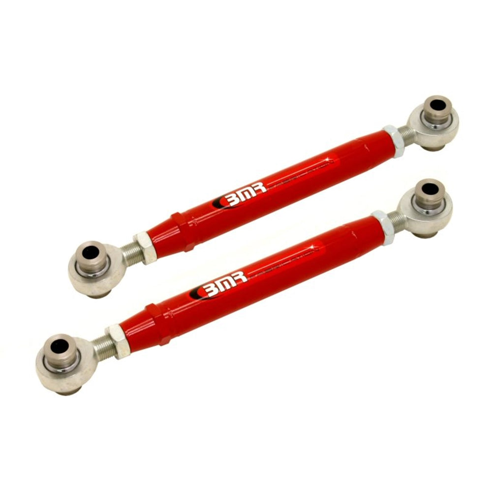 BMR 10-15 5th Gen Camaro Rear Adj. Rod Ends Toe Rods - Red TR004R