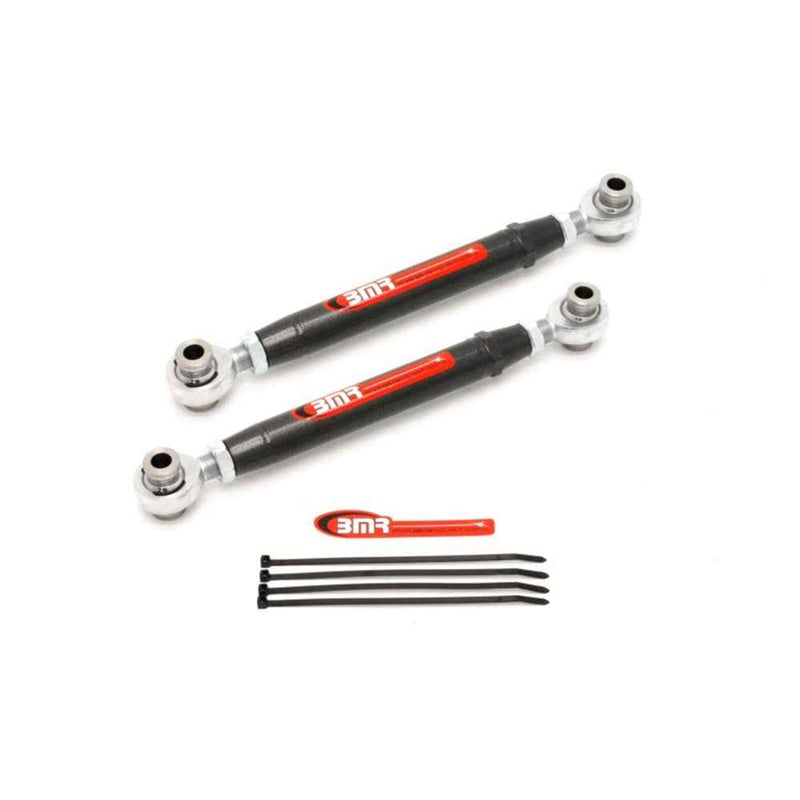 BMR 10-15 5th Gen Camaro Rear Adj. Rod Ends Toe Rods - Black Hammertone TR004H BMR SUSPENSION