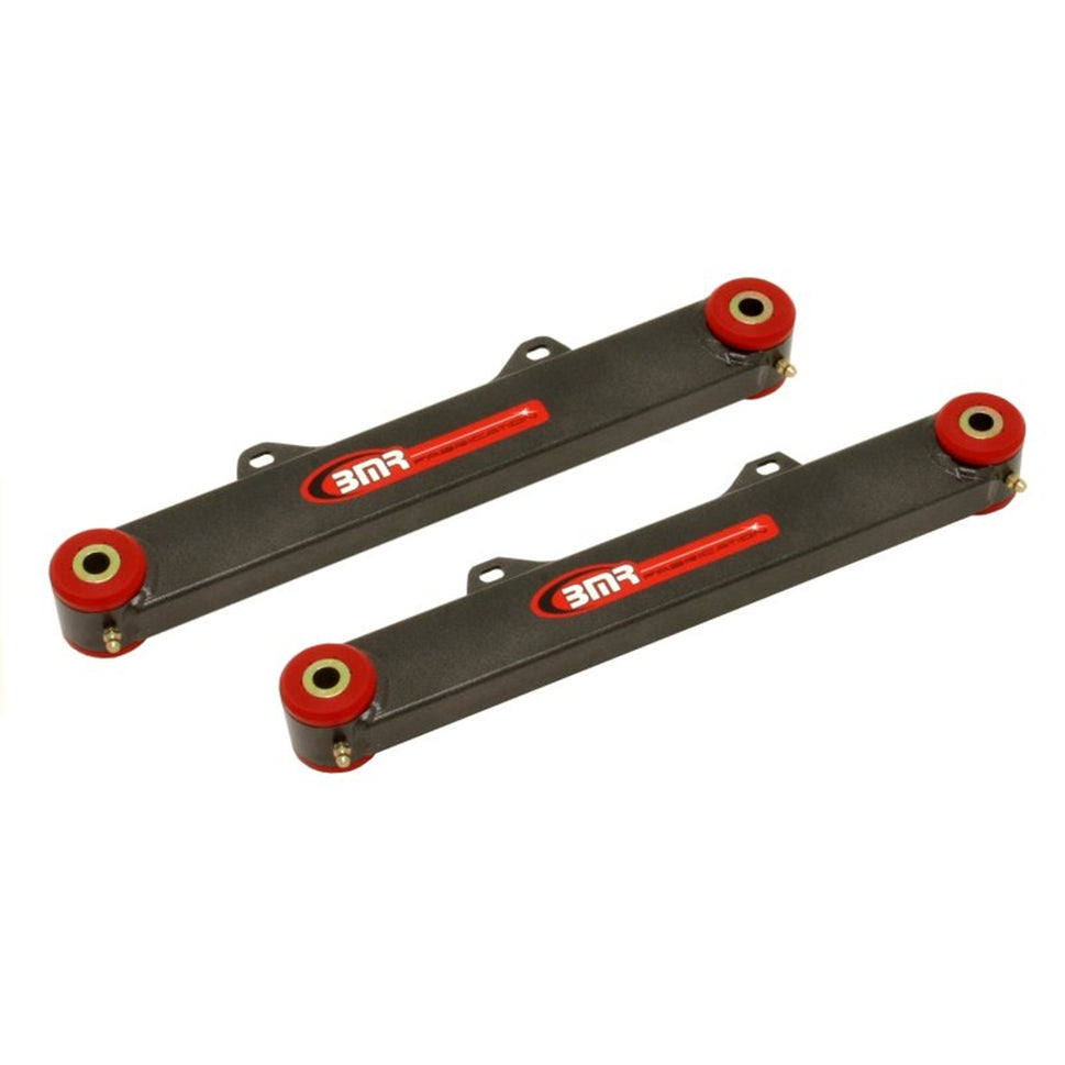 BMR 10-15 5th Gen Camaro Rear Non-Adj. Toe Rods (Polyurethane) - Black Hammertone TR002H