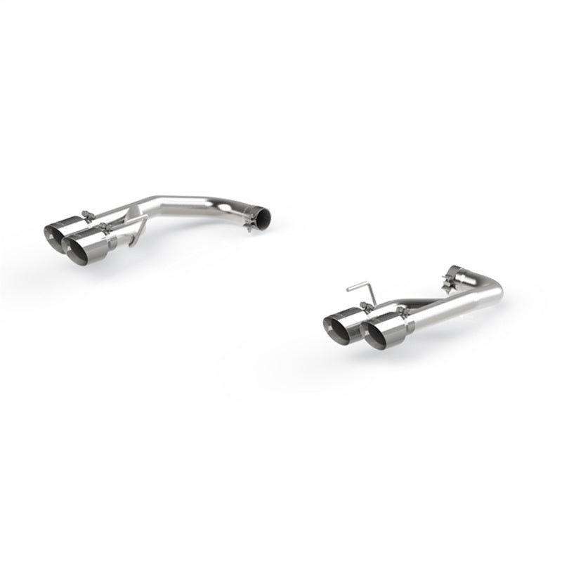 MBRP 18-20 Ford Mustang GT 2.5in T304 Non Active Dual Axle Back Exhaust System - 4in Dual Wall Tips MBRP Axle Back