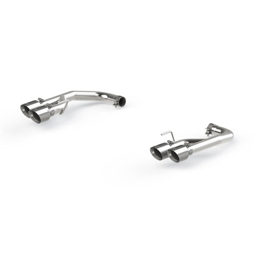MBRP 18-20 Ford Mustang GT 2.5in T304 Non Active Dual Axle Back Exhaust System - 4in Dual Wall Tips MBRP Axle Back
