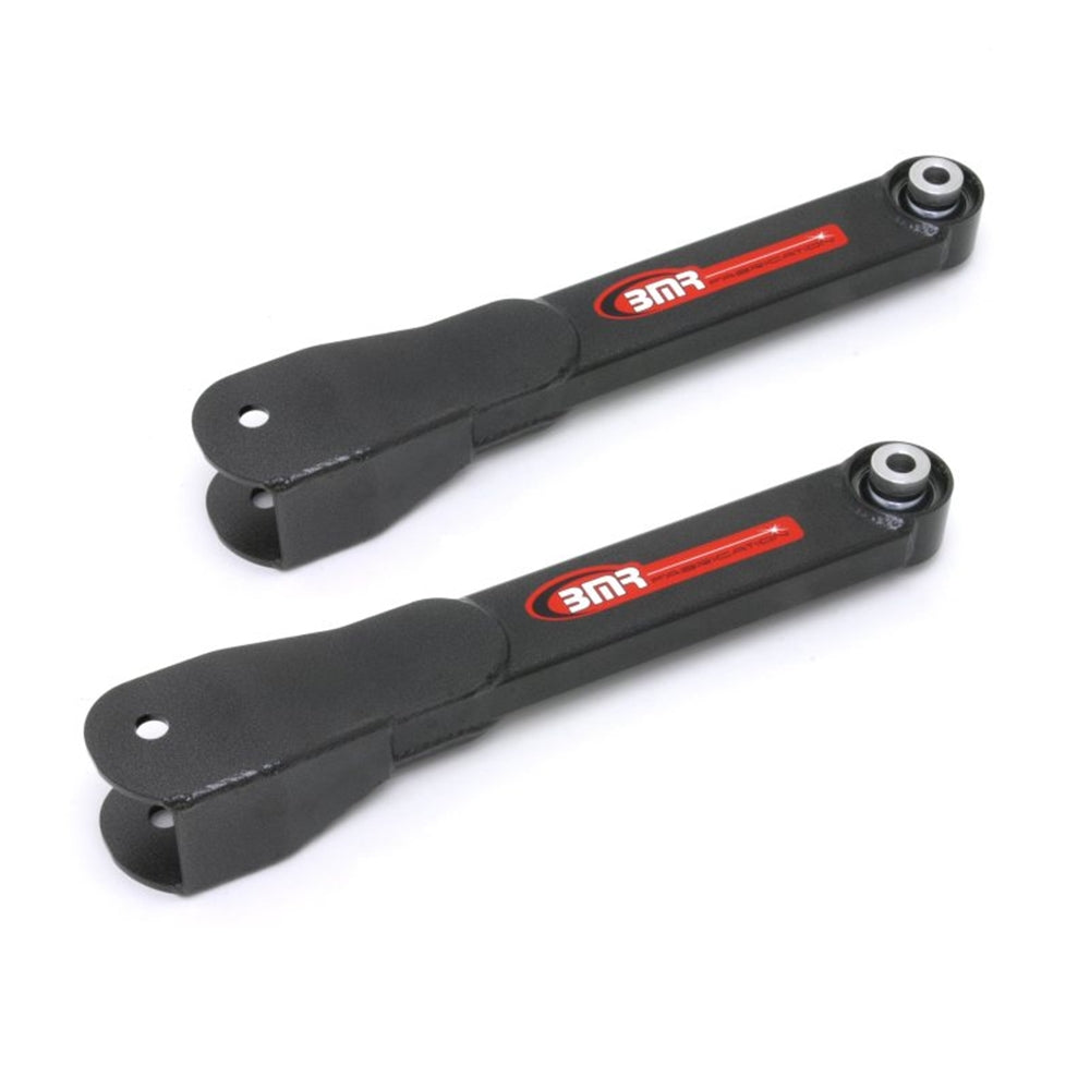 BMR 10-15 5th Gen Camaro Rear Non-Adj. Trailing Arms w/ Spherical Bearings - Black Hammertone TCA027H