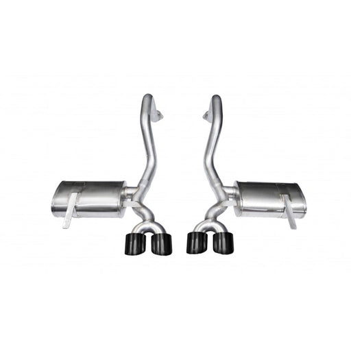 Corsa 97-04 Chevrolet Corvette C5 Z06 5.7L V8 Black Xtreme Axle-Back Exhaust 14961BLK CAT-BACK
