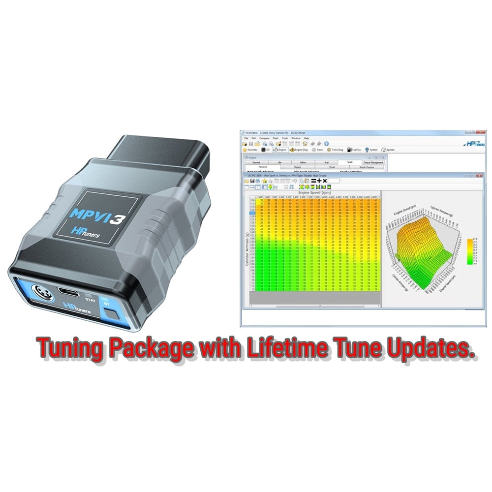 HP Tuner Package for Pre 2016 Vehicles Includes 2 Credits & Custom Tune with Lifetime Free Updates