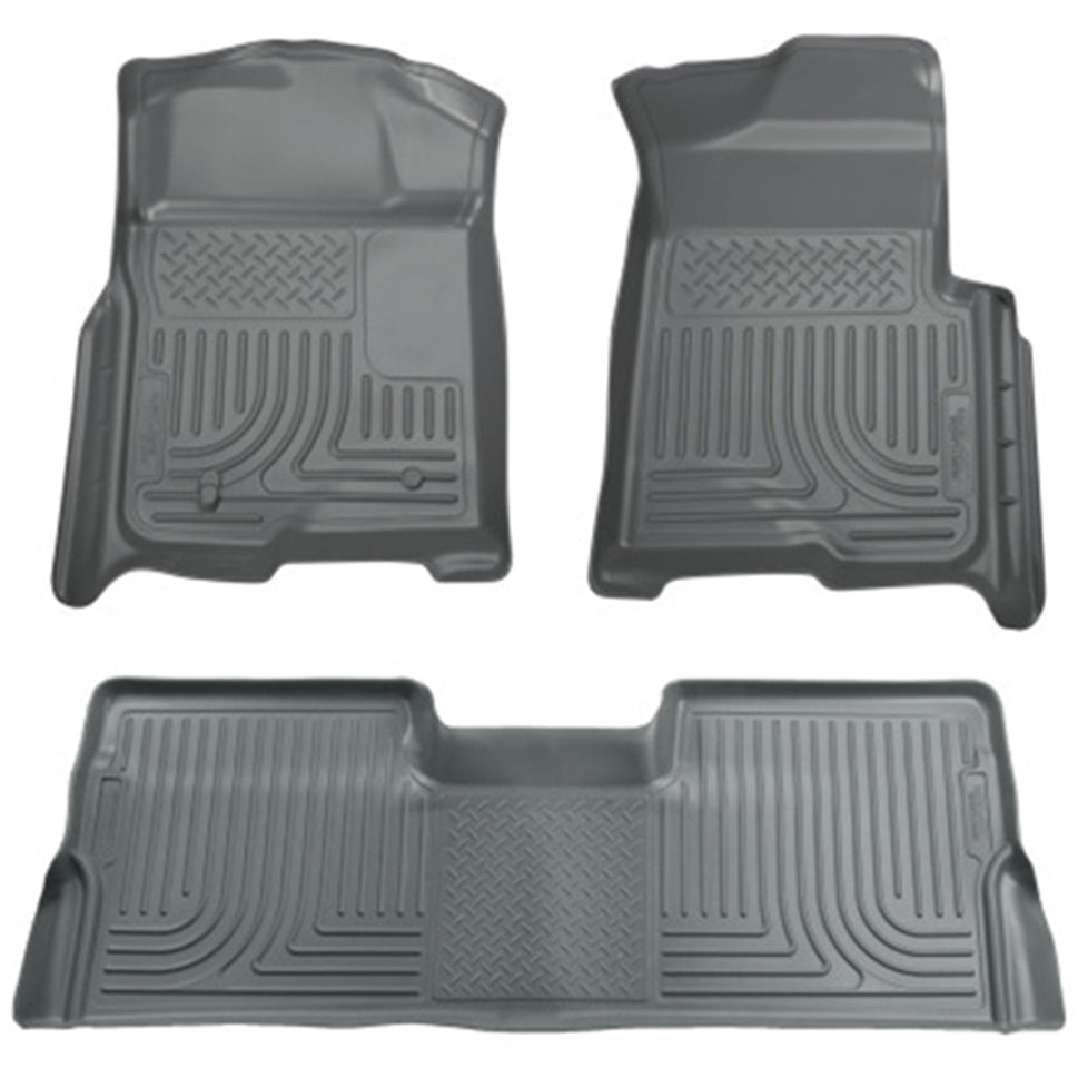 Husky Liners 09-12 Ford F-150 Super Cab WeatherBeater Combo Gray Floor Liners 98342