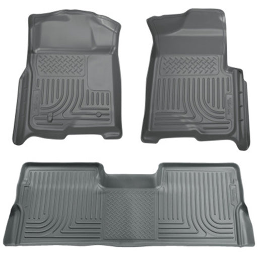 Husky Liners 09-12 Ford F-150 Super Cab WeatherBeater Combo Gray Floor Liners 98342 HUSKY LINERS