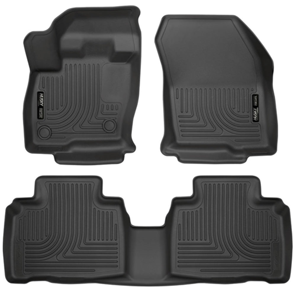 Husky Liners 2015 Ford Edge WeatherBeater Front & 2nd Row Combo Black Floor Liners 98781