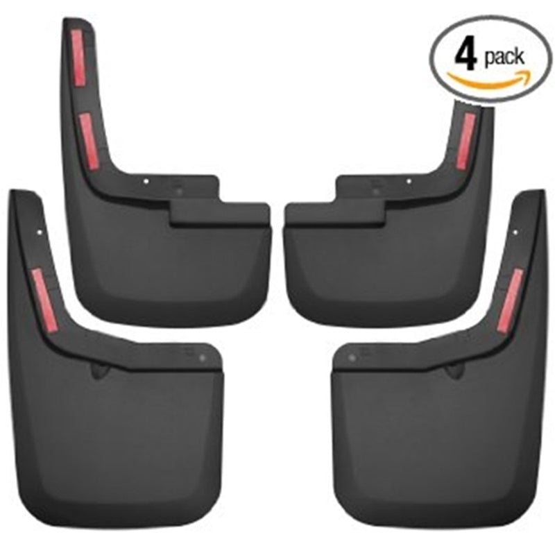 Husky Liners 2015-2017 Ford F-150 w/ OE Fender Flares Front and Rear Mud Guards - Black 58456 HUSKY LINERS