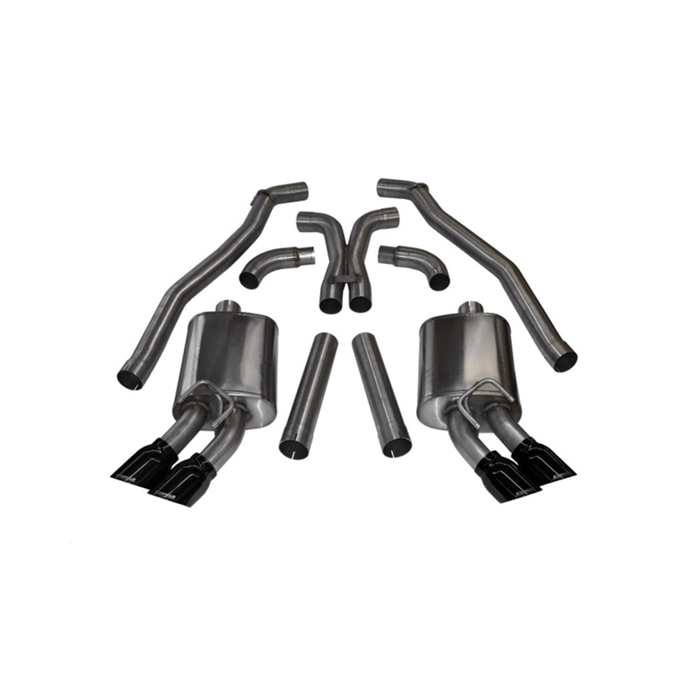 Corsa 12-13 Chevrolet Camaro Coupe ZL1 6.2L V8 Black Sport Cat-Back + XO Exhaust 14971BLK