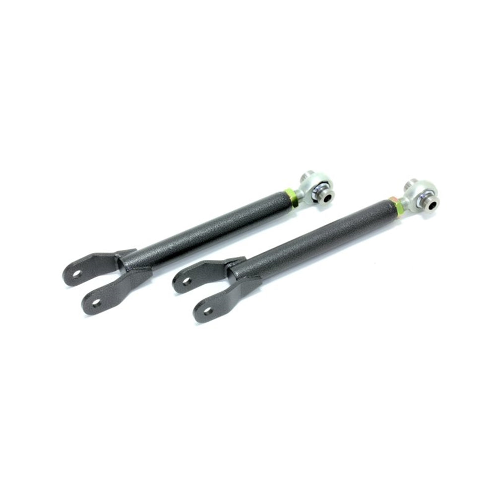 BMR 10-15 5th Gen Camaro Trailing Arms Rear w/ Single Adj. Rod Ends - Black Hammertone TCA033H