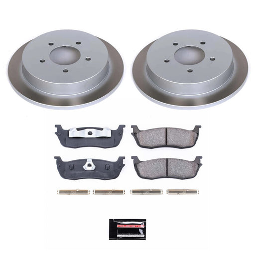 Power Stop 98-00 Lincoln Navigator Rear Semi-Coated Rotor Kit PowerStop Brake Kits - Performance Blank