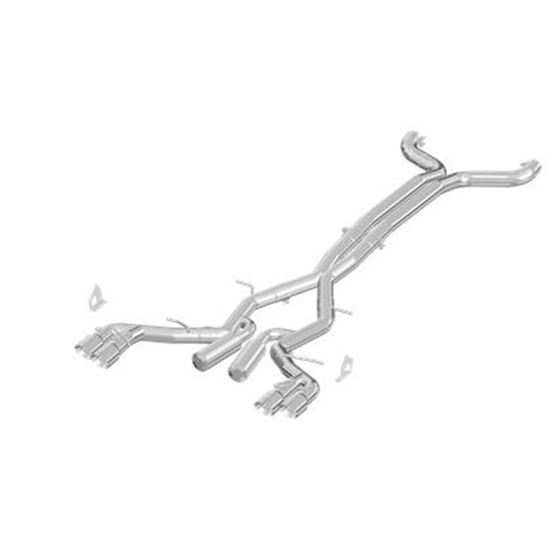 MBRP 2016+ Chevy Camaro SS 6.2L 3in Dual Cat-Back Quad Tip Exhaust Street Version w/ SS T409 Tips S7032409 MBRP