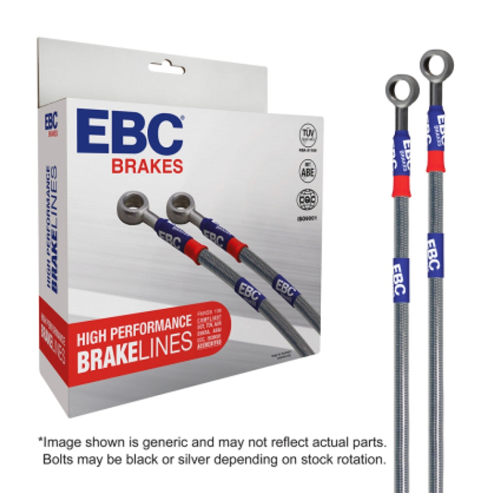 EBC 2016+ Chevrolet Camaro SS (6th Gen) 6.2L Stainless Steel Brake Line Kit BLA7091-4L