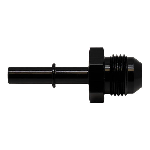 DeatschWerks 8AN Male Flare to 5/16in Male EFI Quick Connect Adapter - Anodized Matte Black DeatschWerks Fuel Components Misc