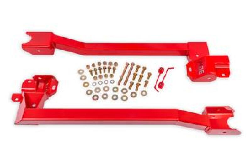 BMR 74-81 GM 2nd Gen F-Body Bolt-On Subframe Connectors - Red BMR Suspension Chassis Bracing