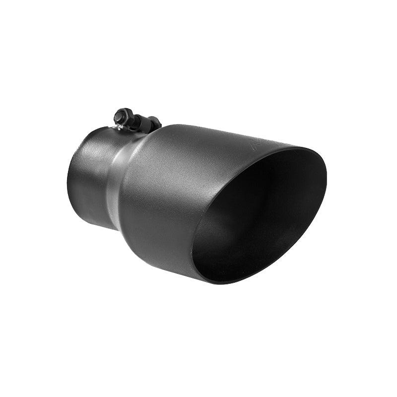 MBRP Universal Tip 4.5in OD 3in Inlet 8in Length Dual Walled Angled Exhaust Tip - Black MBRP Tips
