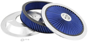 Spectre ExtraFlow HPR Air Cleaner Assembly 14in. x 3in. - Blue Spectre Air Filters - Universal Fit
