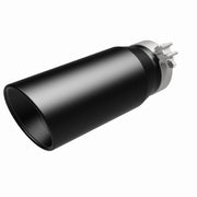 MagnaFlow Tip Stainless Black Coated Single Double Round Single Outlet 5in Dia 4in Inlet 13in L Magnaflow Catalytic Converter Universal