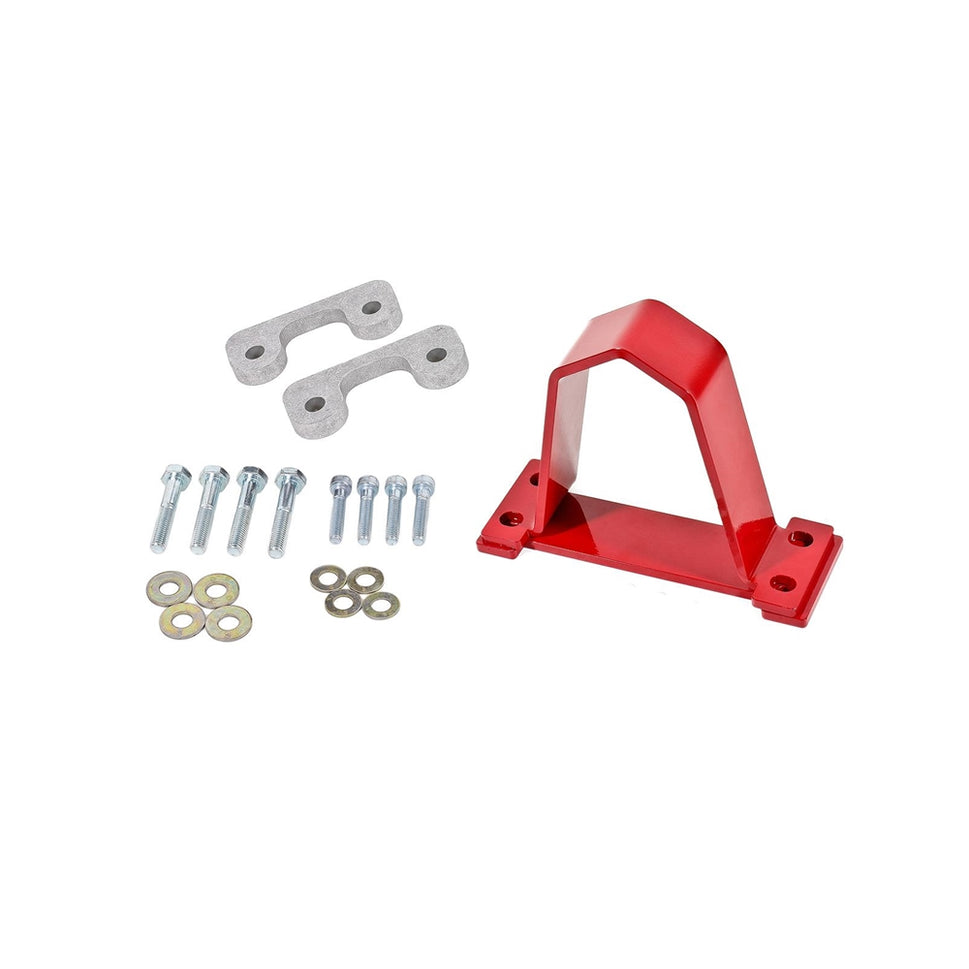 BMR 16-17 6th Gen Camaro Front Driveshaft Safety Loop - Red DSL019R