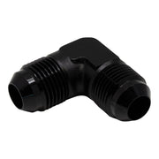 DeatschWerks 8AN Male Flare to 8AN Male Flare 90-Degree Fitting - Anodized Matte Black DeatschWerks Fittings
