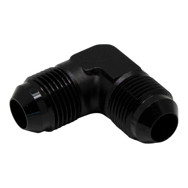 DeatschWerks 8AN Male Flare to 8AN Male Flare 90-Degree Fitting - Anodized Matte Black DeatschWerks Fittings