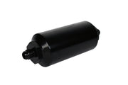 Aeromotive In-Line Filter - (AN-6 Male) 10 Micron Fabric Element Bright Dip Black Finish Aeromotive Fuel Filters